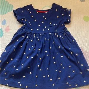 Mini Boden Blue Puff Sleeve Sundress